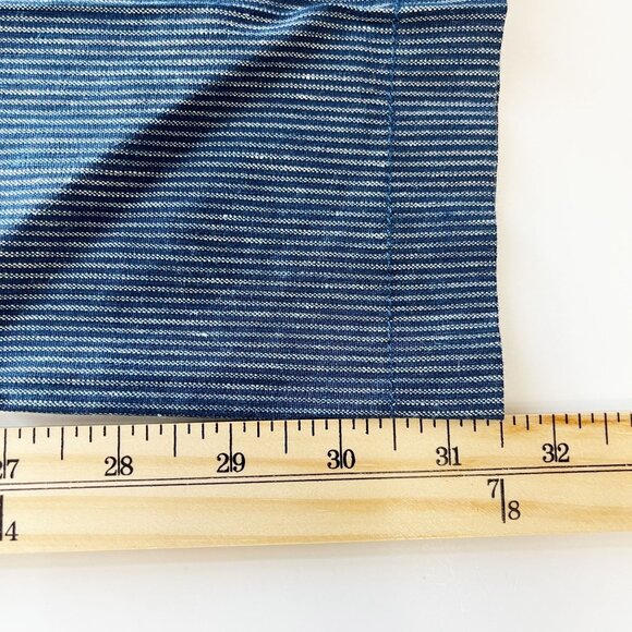 NEW NYDJ Curves 360 The Trouser in Agua Stripe Linen Blend Blue - Size 16 - Picture 9 of 9